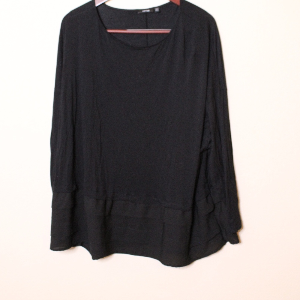 Apt 9 Black Layered Blouse